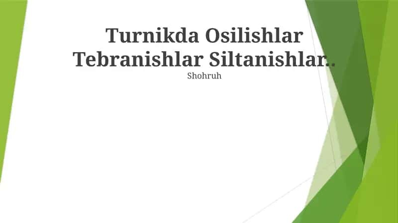 Osilishlar Tebranishlar Siltanishlar