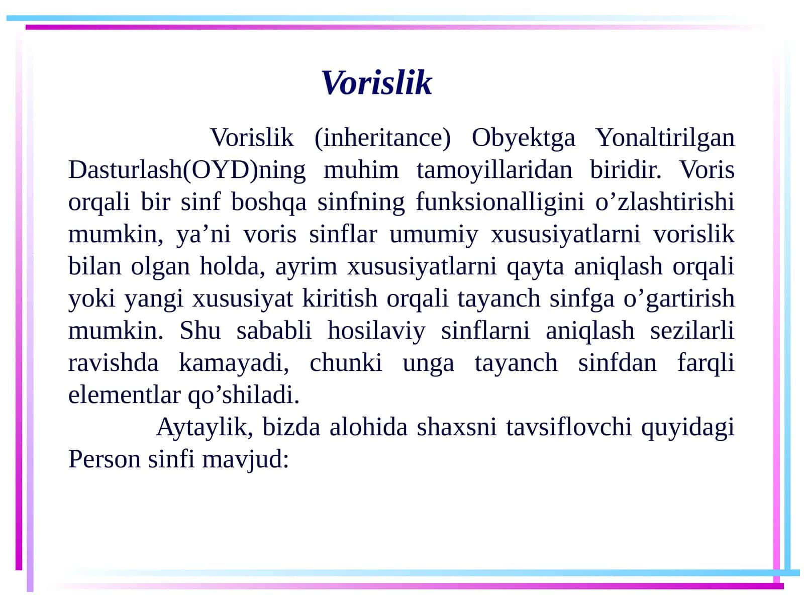Vorislik