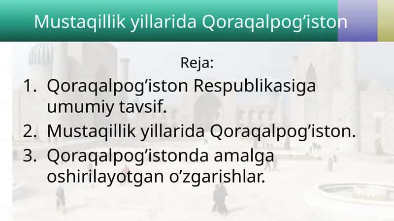 Qoraqalpog’iston Respublikasi