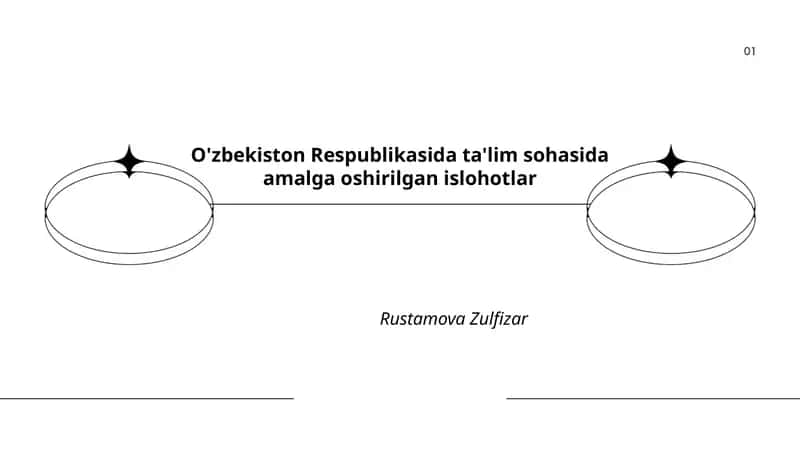 O'zbekiston Respublikasida ta'lim sohasida amalga oshirilgan islohotlar