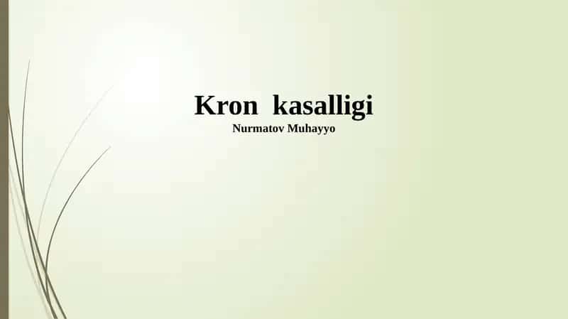 Kron kasalligi