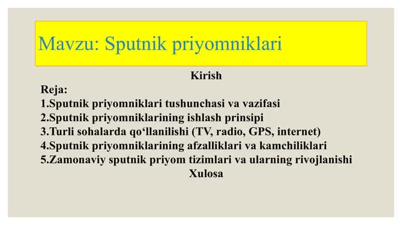 Sputnik priyomniklari