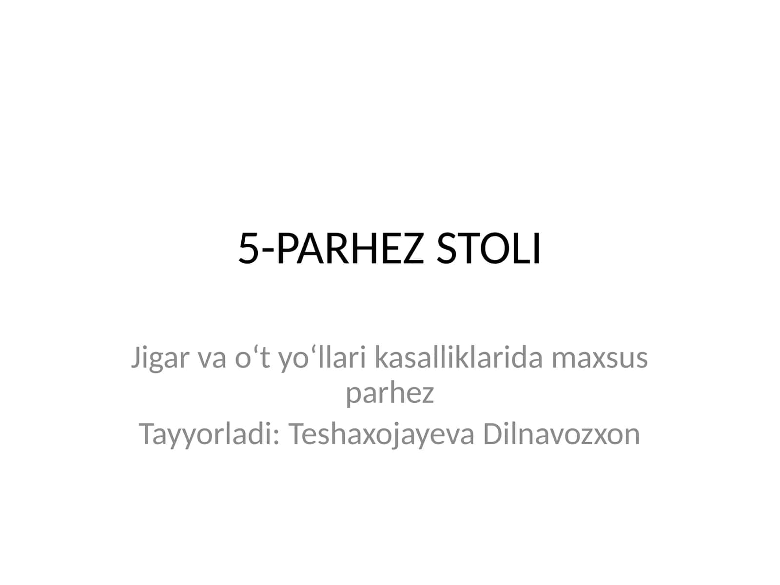 5-PARHEZ STOLI