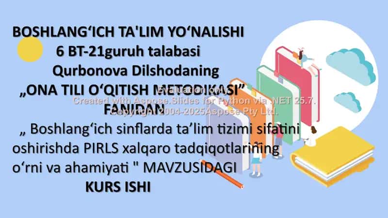 "ONA TILI OʻQITISH METODIKASI"