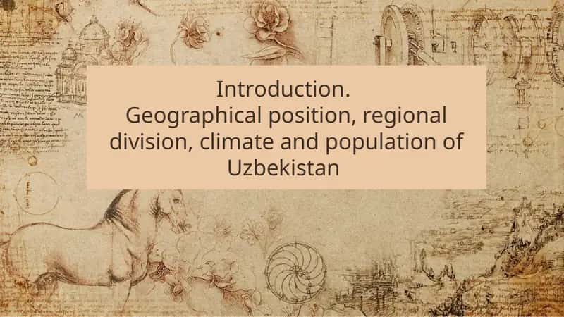 Country Study - Uzbekistan