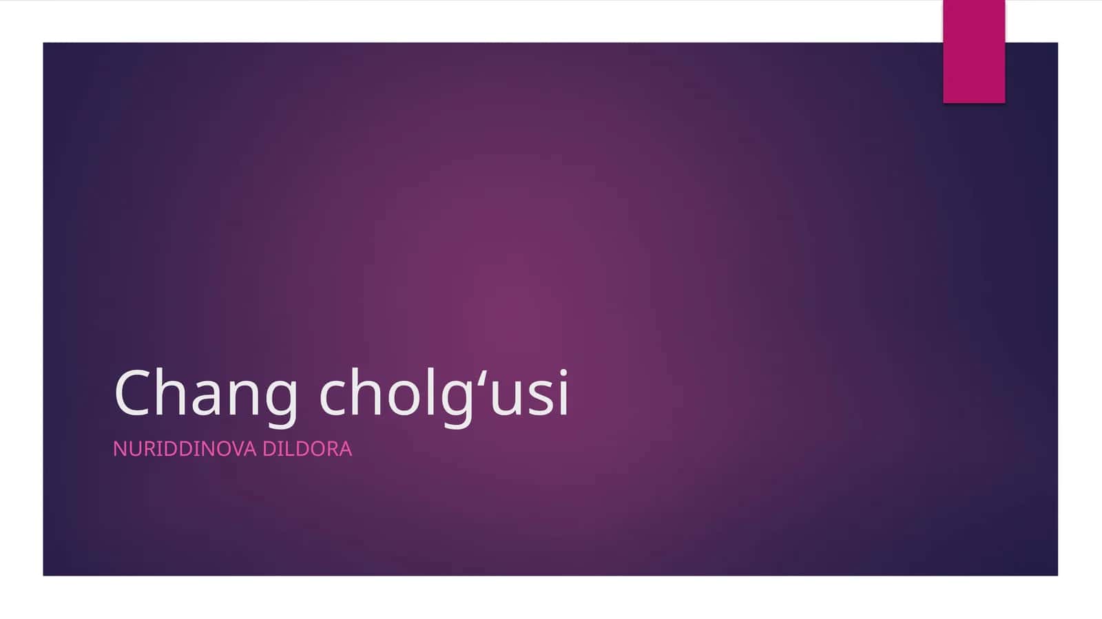 Chang cholgʻusi