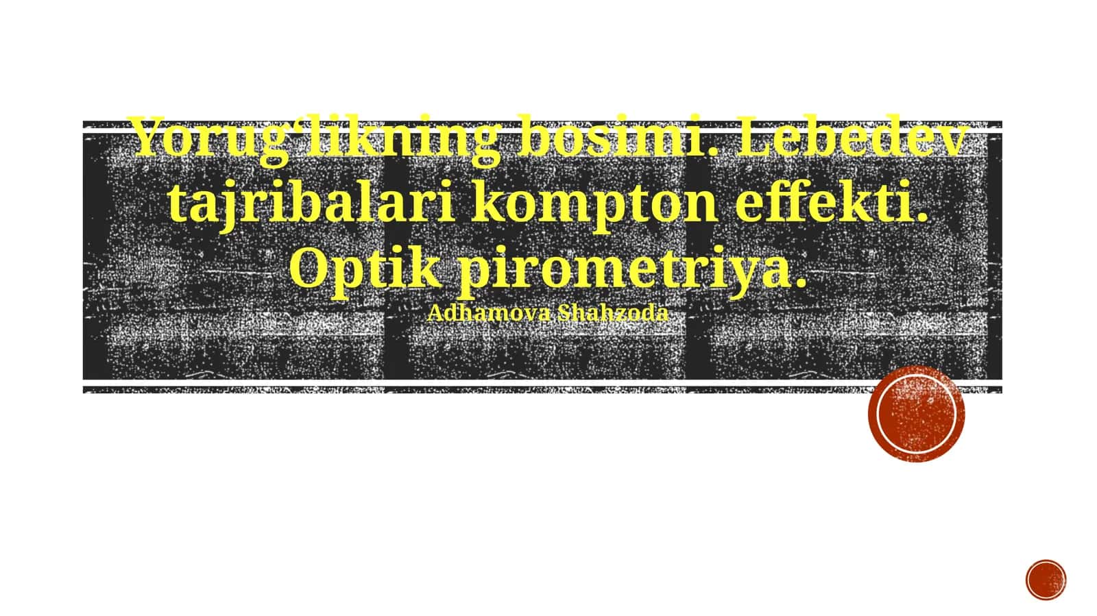 Optik Pirometriya