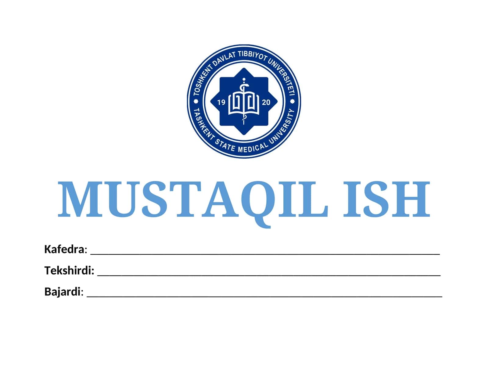Toshkent davlat tibbiyot universiteti huzuridagi pedagog kadirlarni qayta tayyorlash va ularni malakasini oshirish tarmoq markazi – portal
