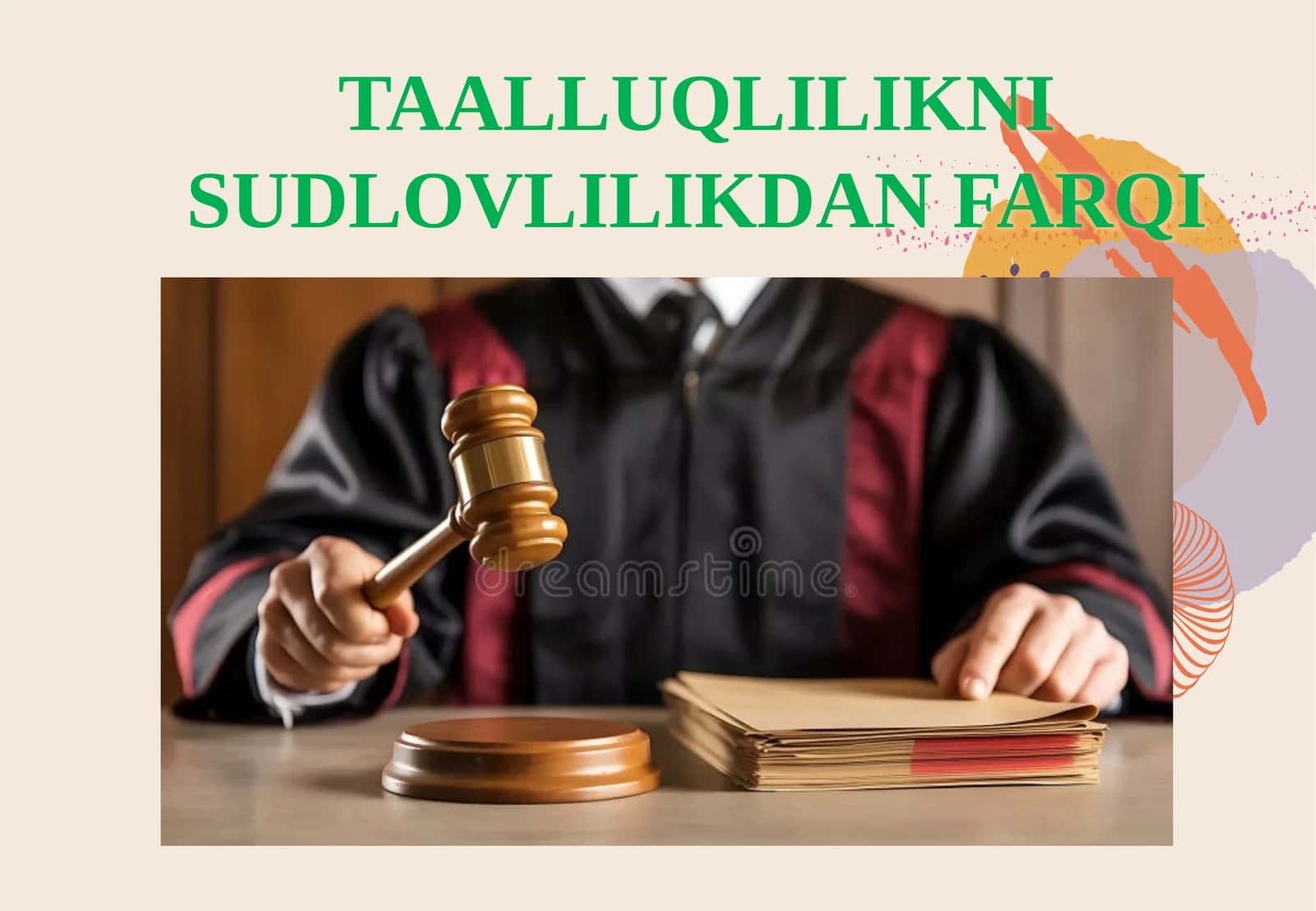 Taalluqlikni sudlovlilikdan farqi