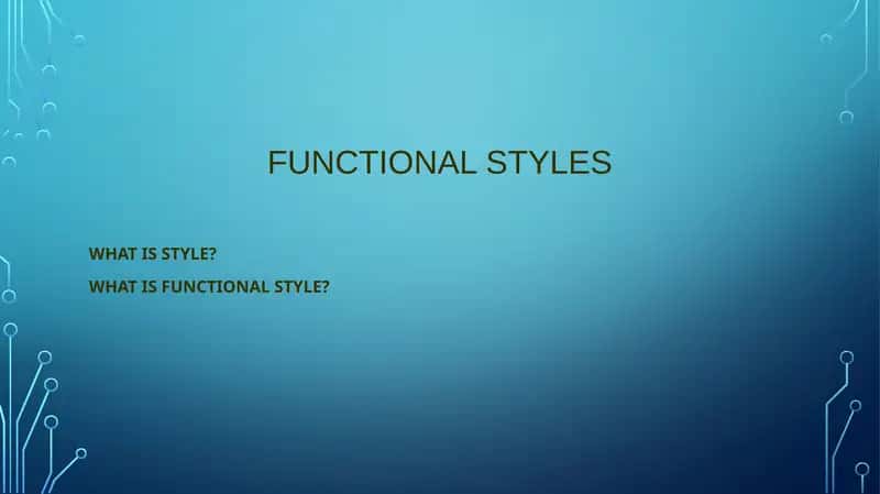 Funktsional uslublar