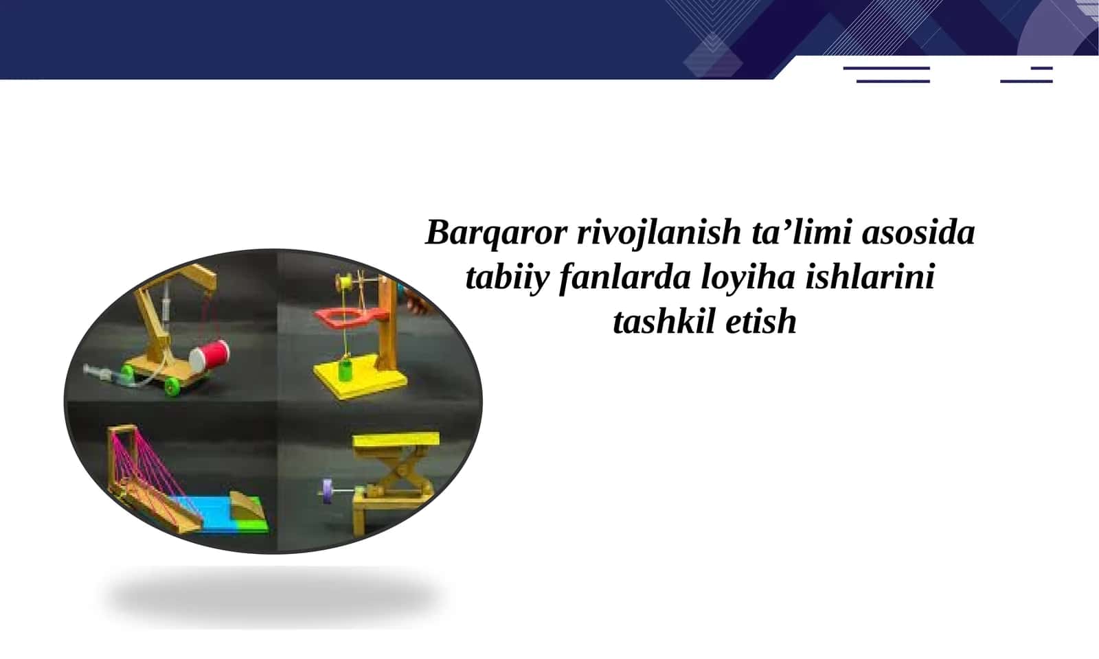 Barqaror rivojlanish ta’limi asosida tabiiy fanlarda loyiha ishlarini tashkil etish