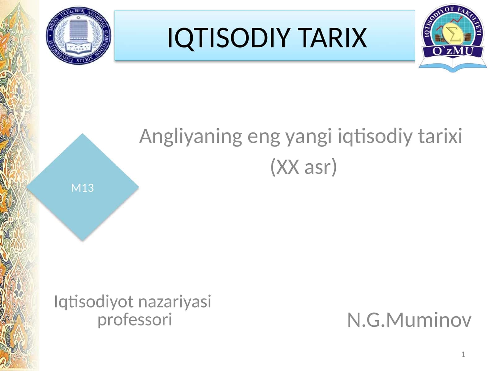 Angliyaning eng yangi iqtisodiy tarixi