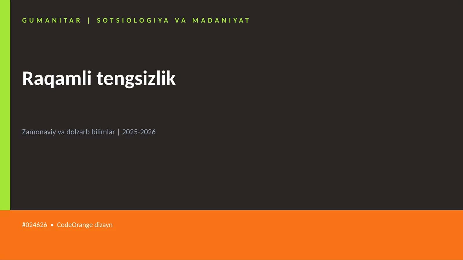 Raqamli tengsizlik