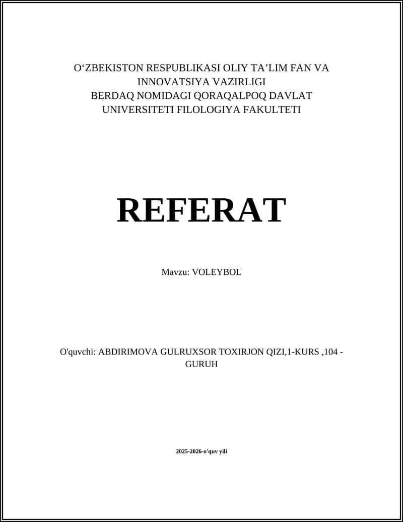 VOLEYBOL