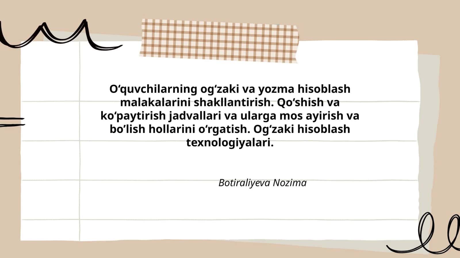 Og‘zaki hisoblash texnologiyalari
