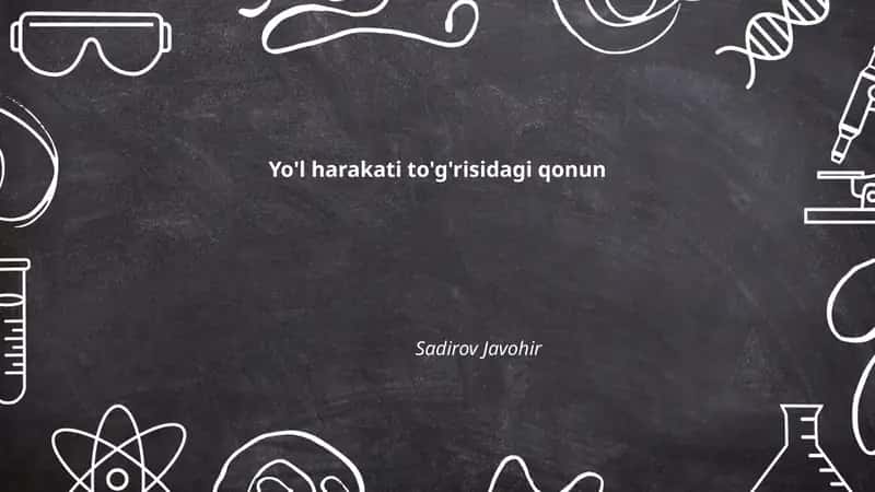 Yo'l harakati to'g'risidagi qonun