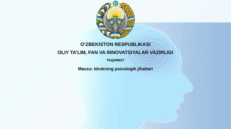 Idrokning Psixologik Jihatlari