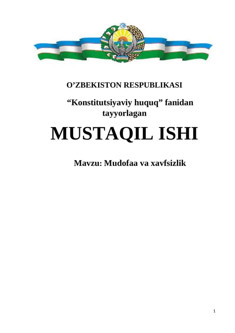 MUSTAQIL ISHI