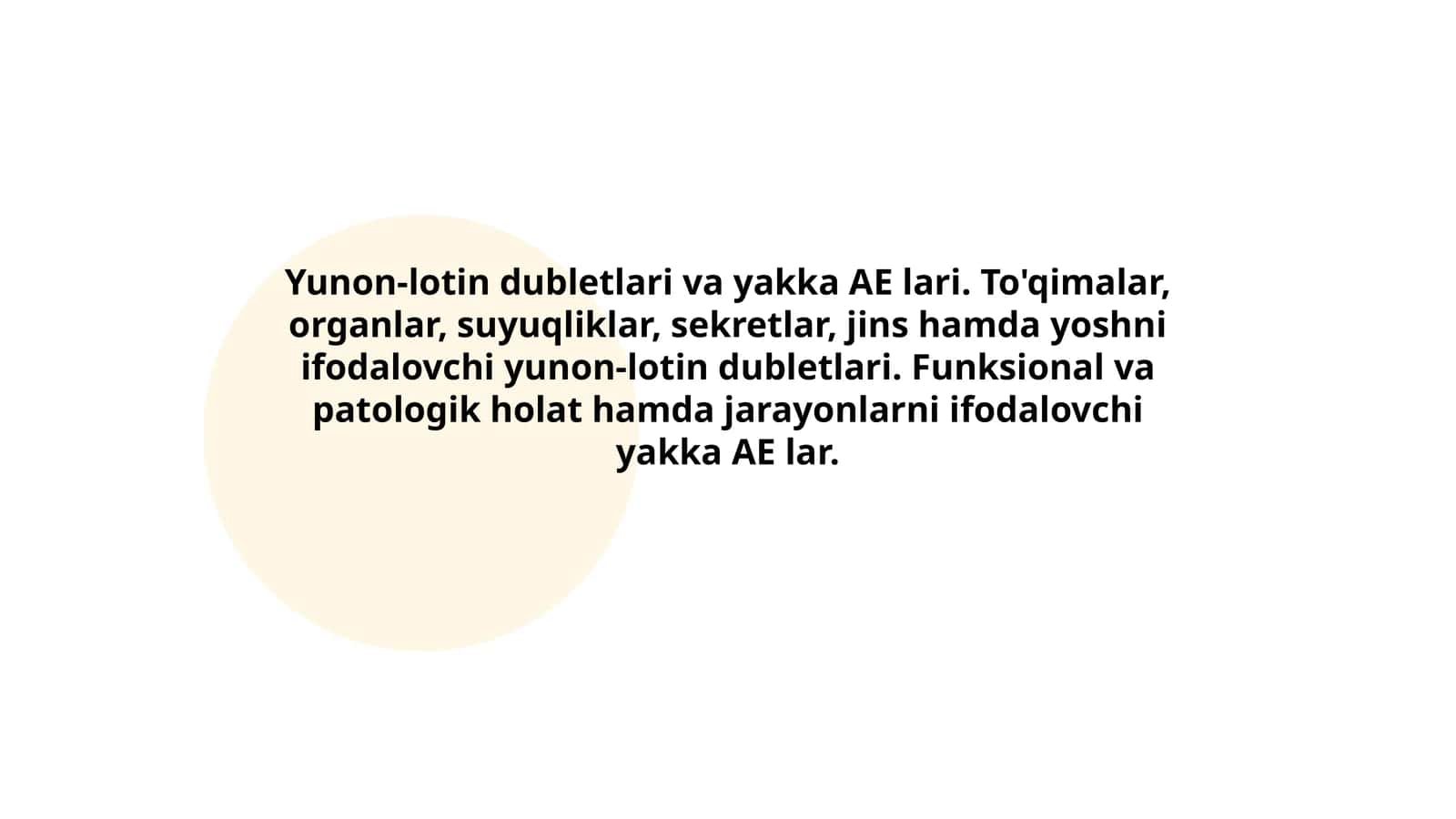 Yunon-lotin dubletlari va yakka AE lari