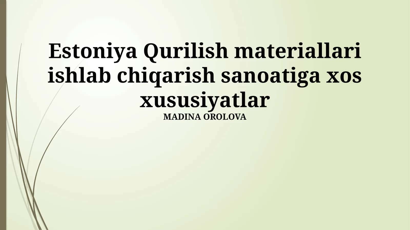 Eron qurilish materiallari ishlab chiqarish sanoati