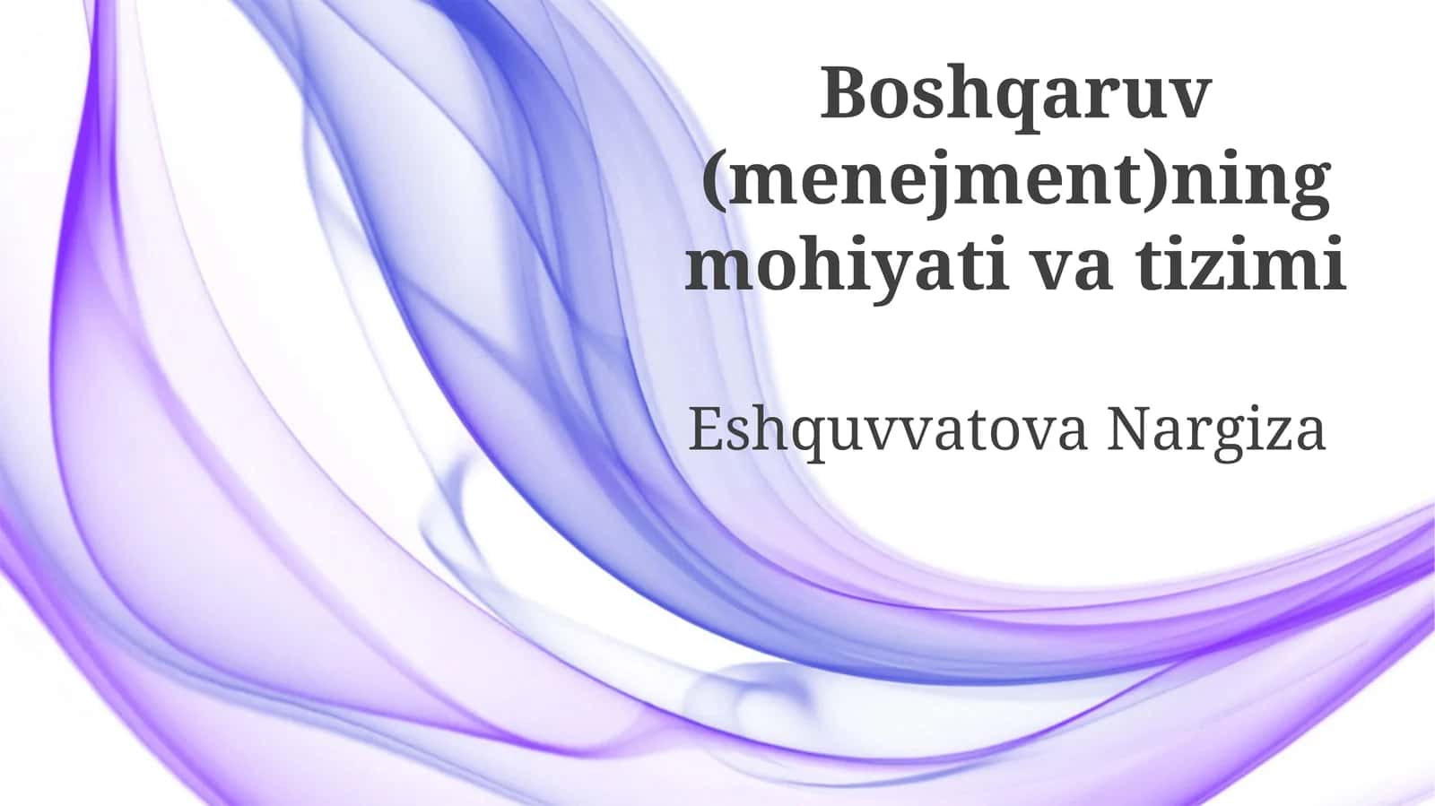 Rahbariyatning Asosiy Vazifalari