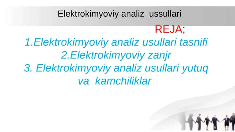Elektrokimyoviyanalizusullari