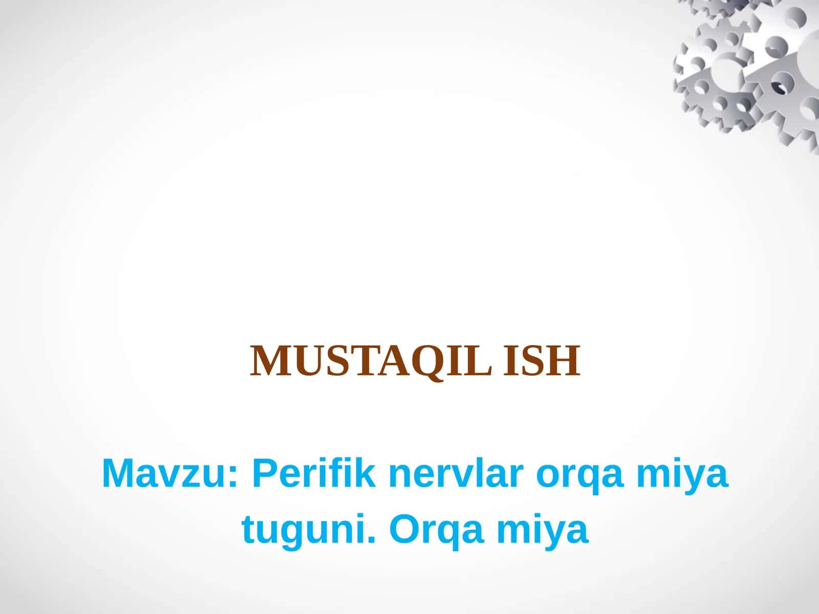 MUSTAQIL ISH