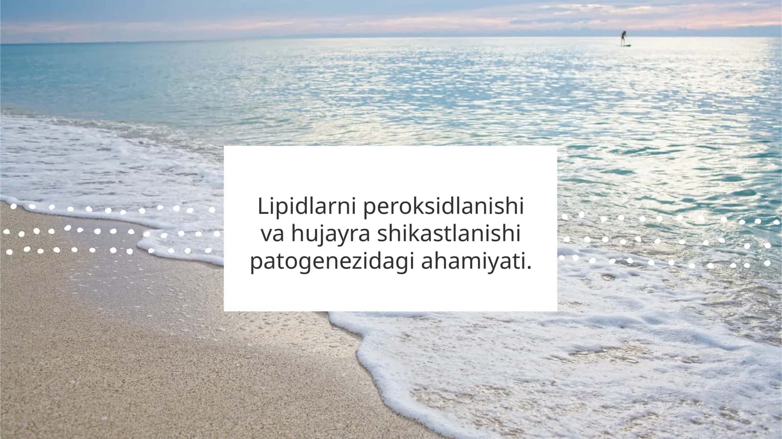 Lipidlarni peroksidlanishi, va hujayra shikastlanishi