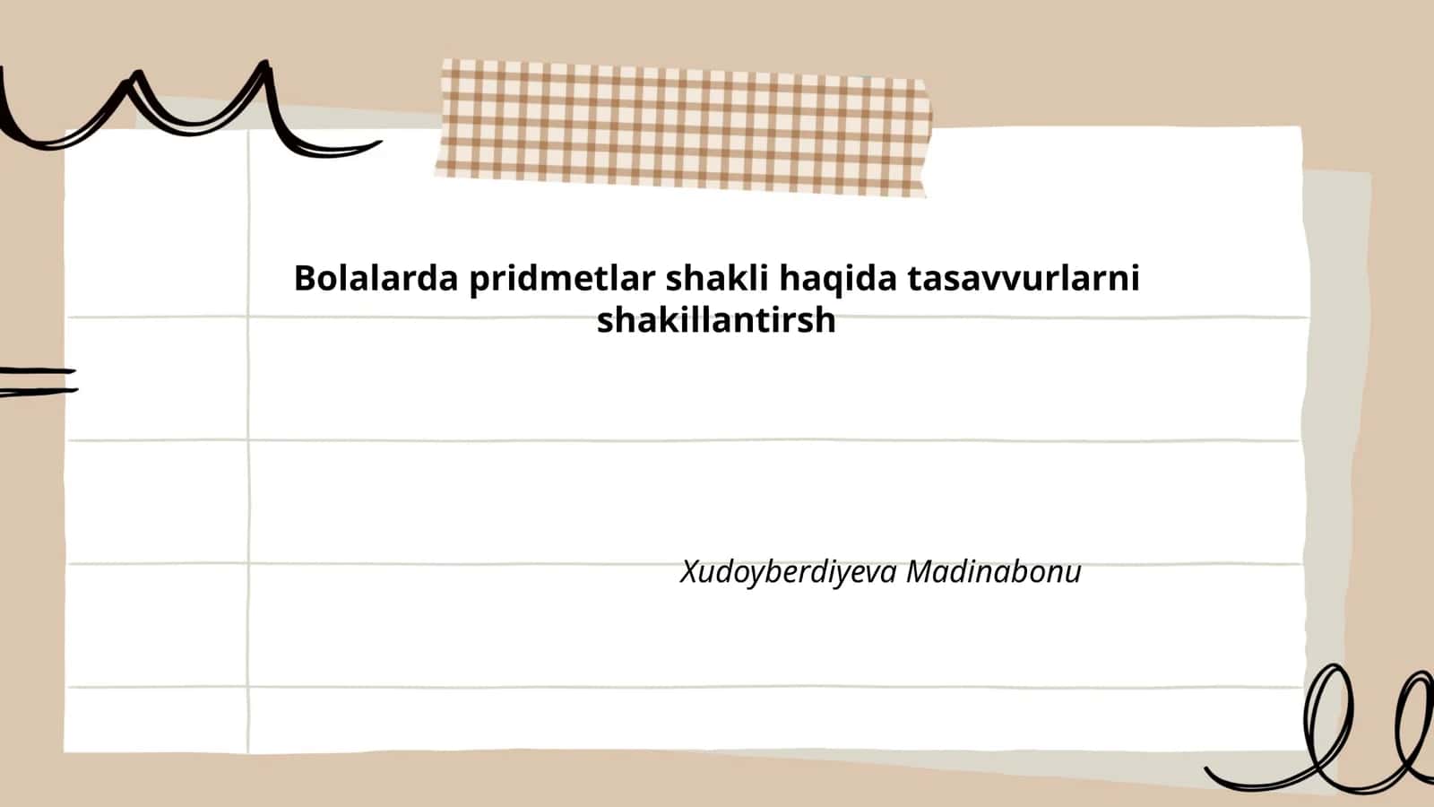 Geometrik shakllar bilan tanishuv