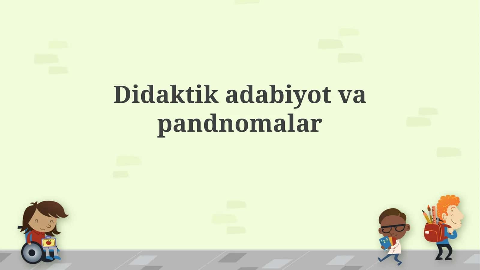 Didaktik adabiyot va pandnomalar