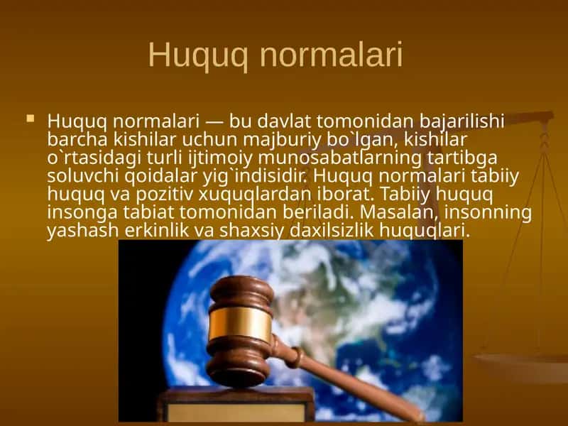 Huquq normalari