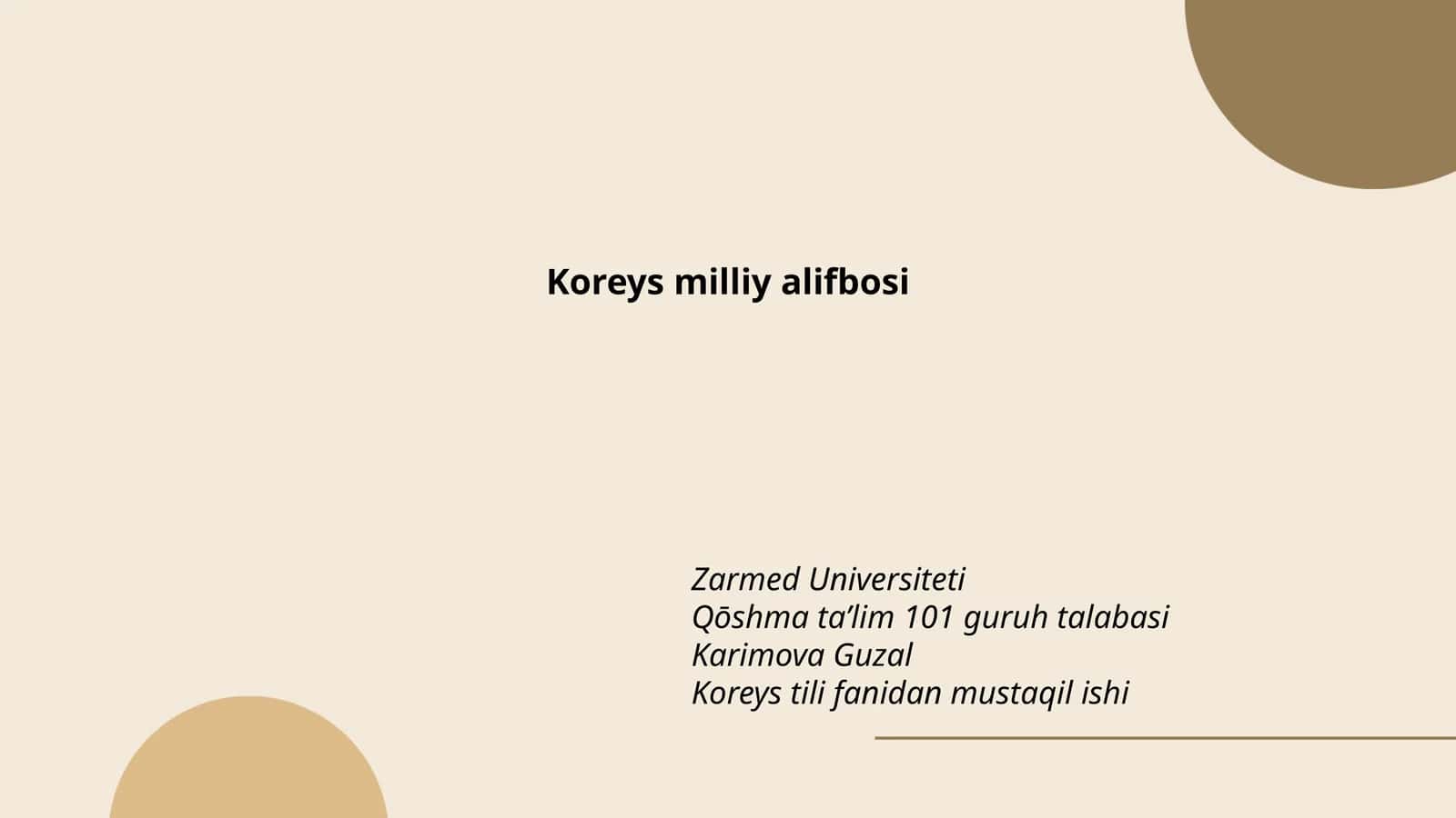 Koreys milliy alifbosi