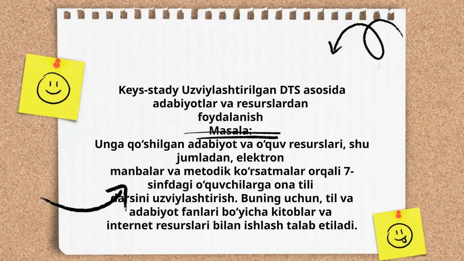 Keys-stady Uzviylashtirilgan DTS asosida adabiyotlar va resurslardan