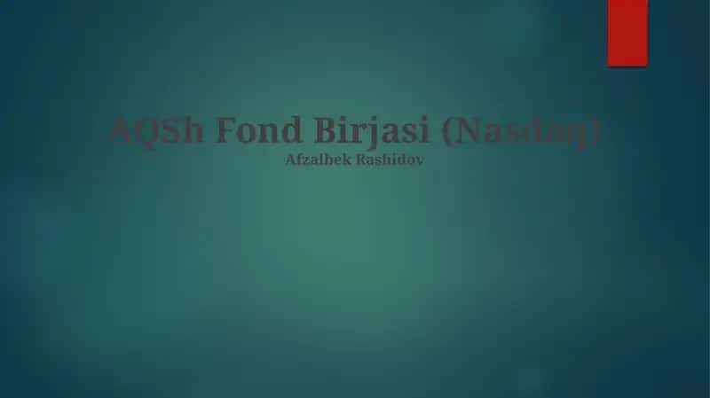 Nasdaq Fond Birjasi