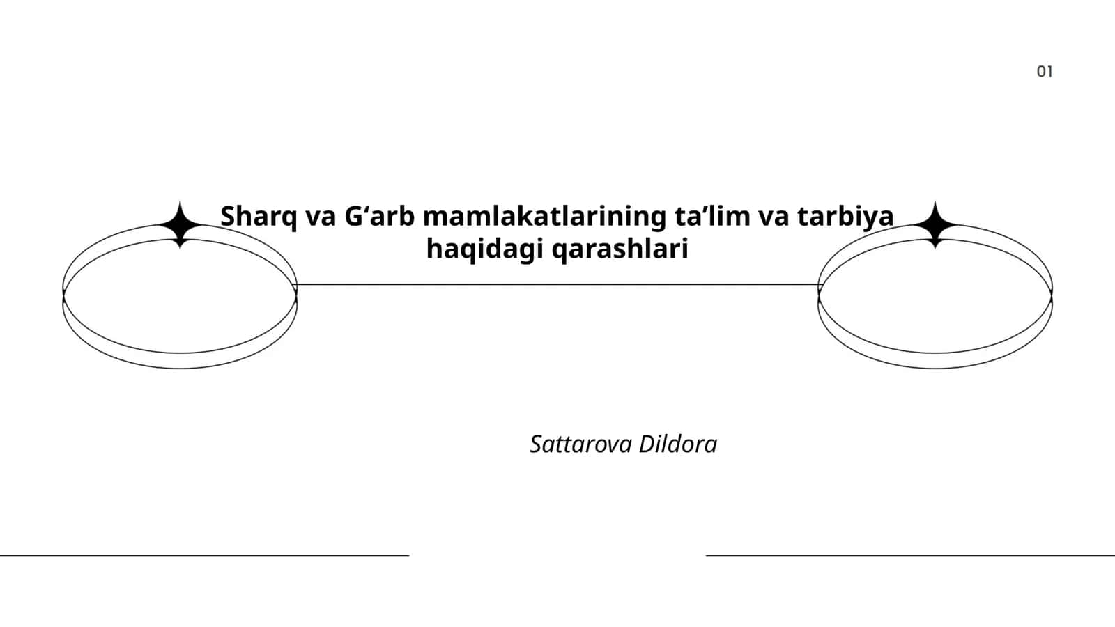 Sharq va Gʻarb mamlakatlarining ta’lim va tarbiya haqidagi qarashlari by Sattarova Dildora