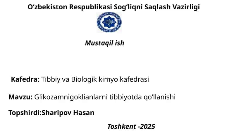 Glikozaminoglikanlarning Tibbiyotdagi O'llanishi
