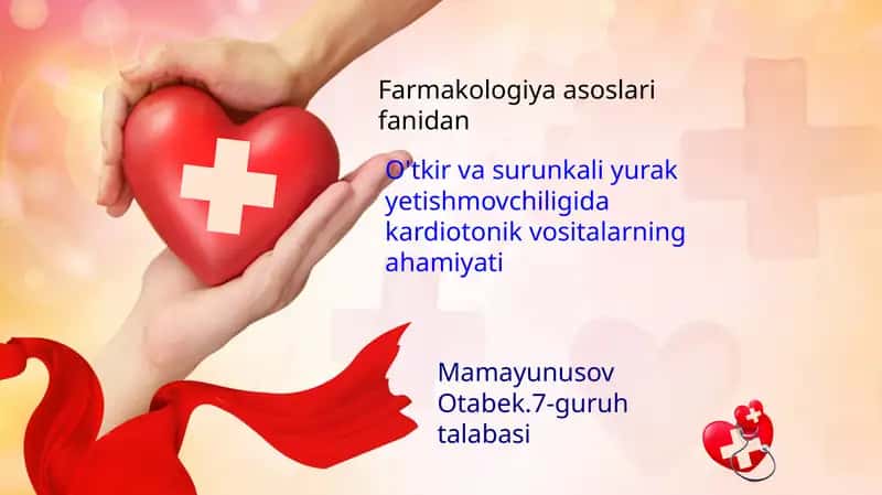 Farmakologiya asoslari fanidan