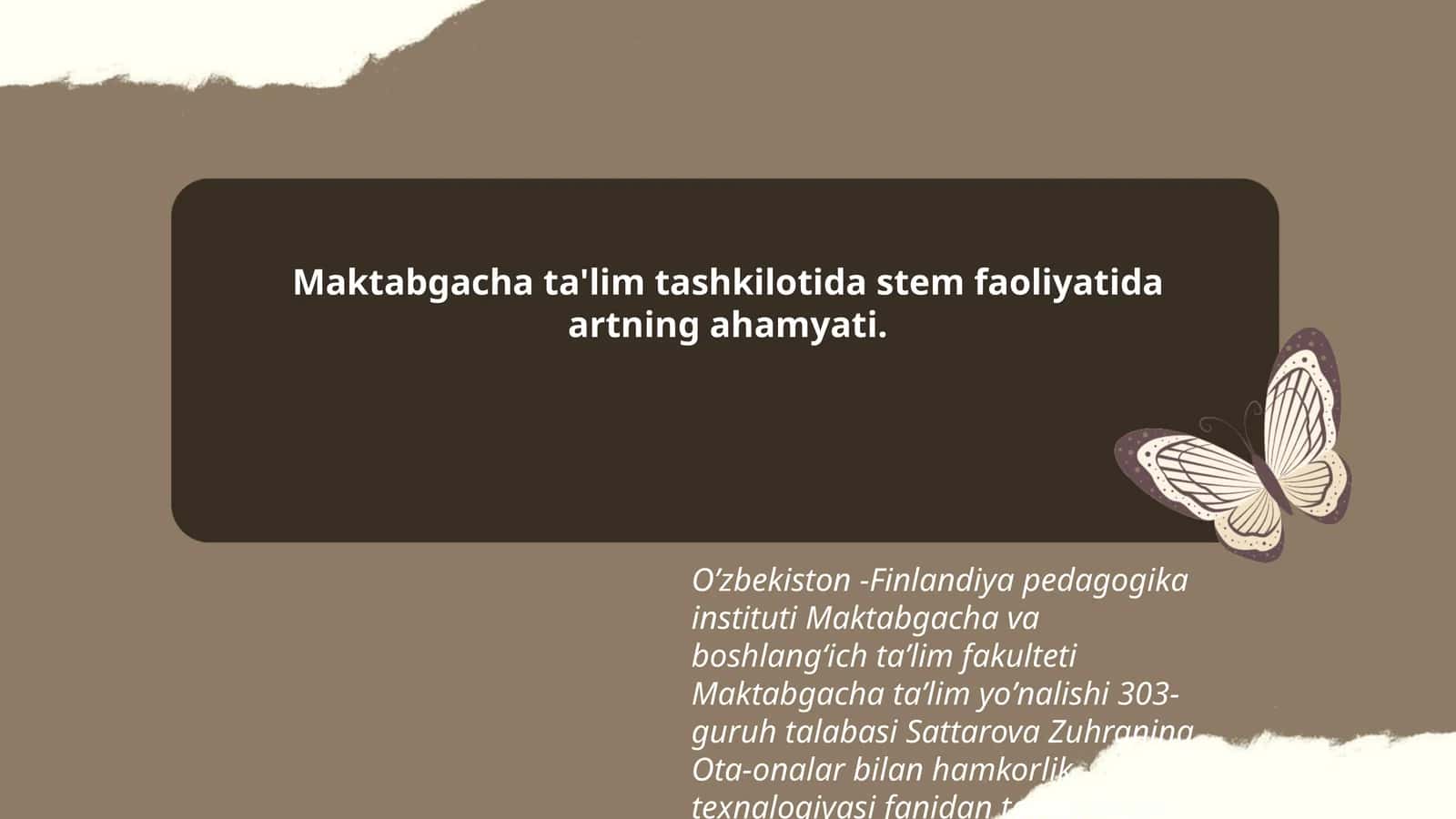 Stem faoliyatining ahamiyati