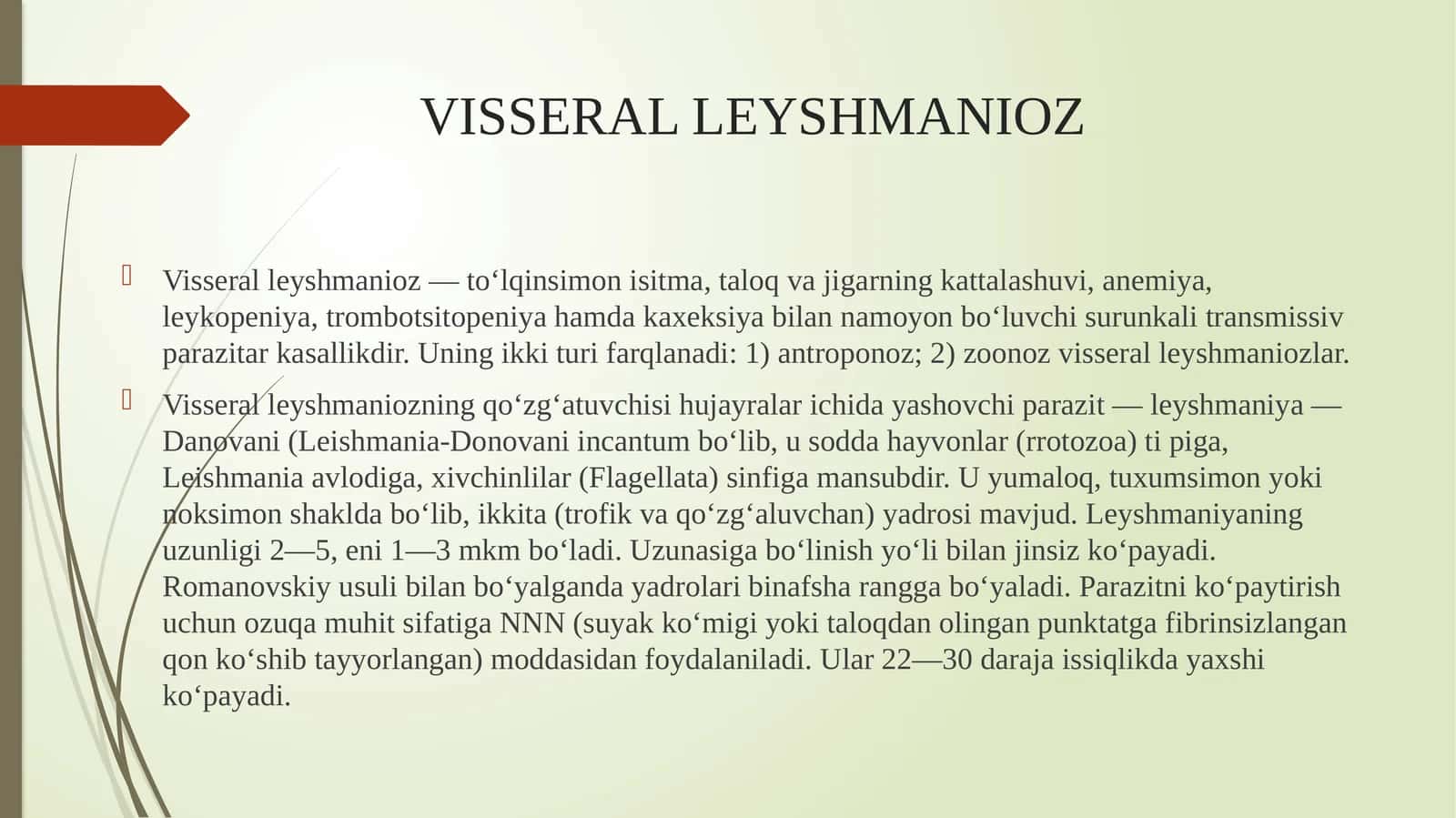 VISSERAL LEYSHMANIOZ
