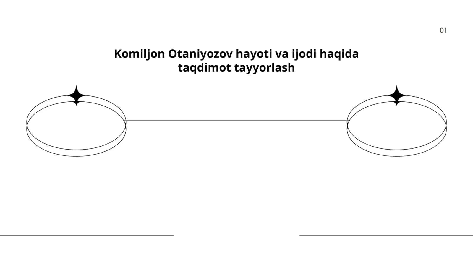 Komiljon Otaniyozov hayoti va ijodi haqida taqdimot tayyorlash