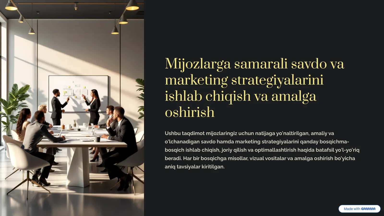 Samarali savdo va marketing strategiyalari