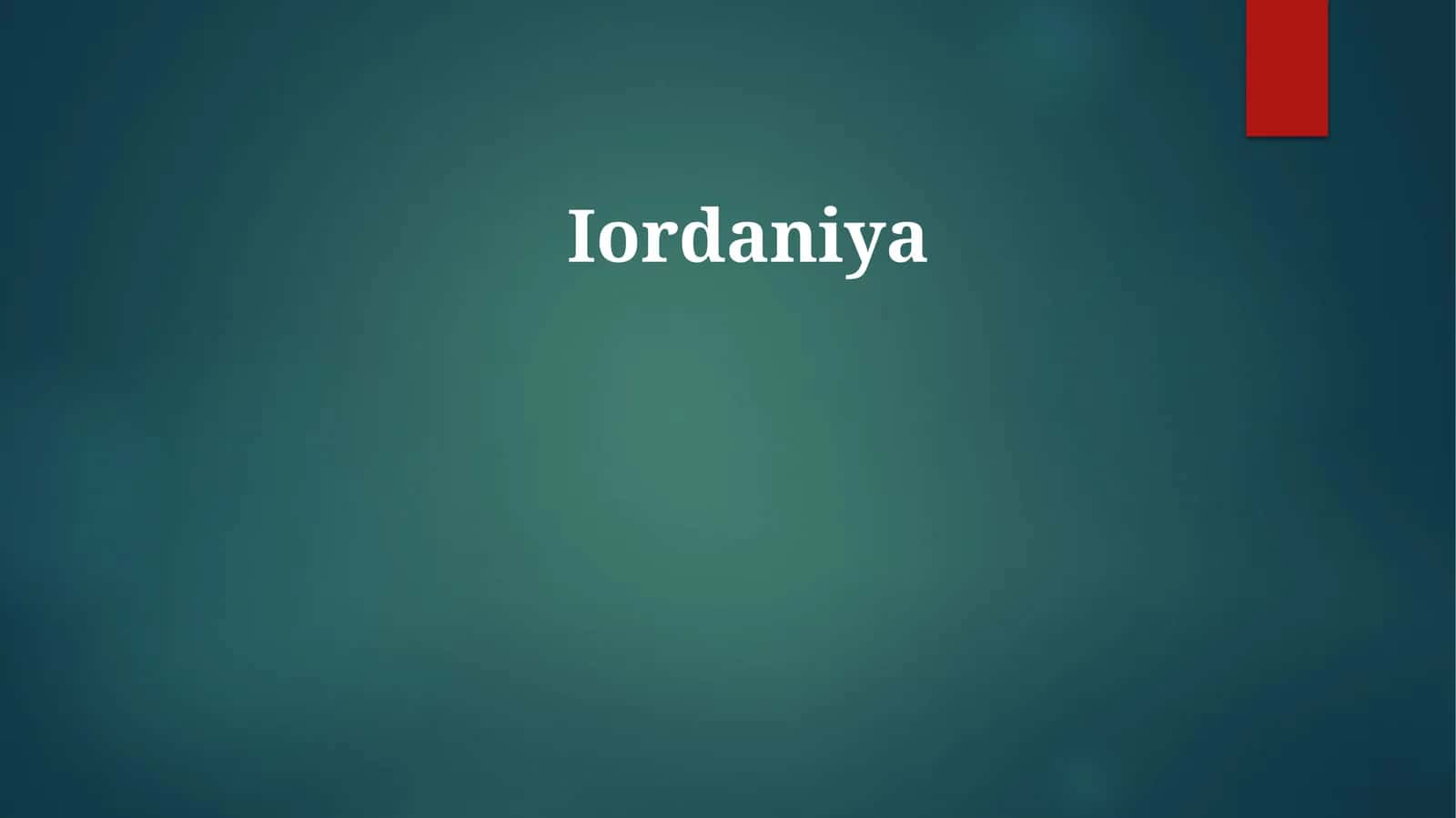 Iordaniya