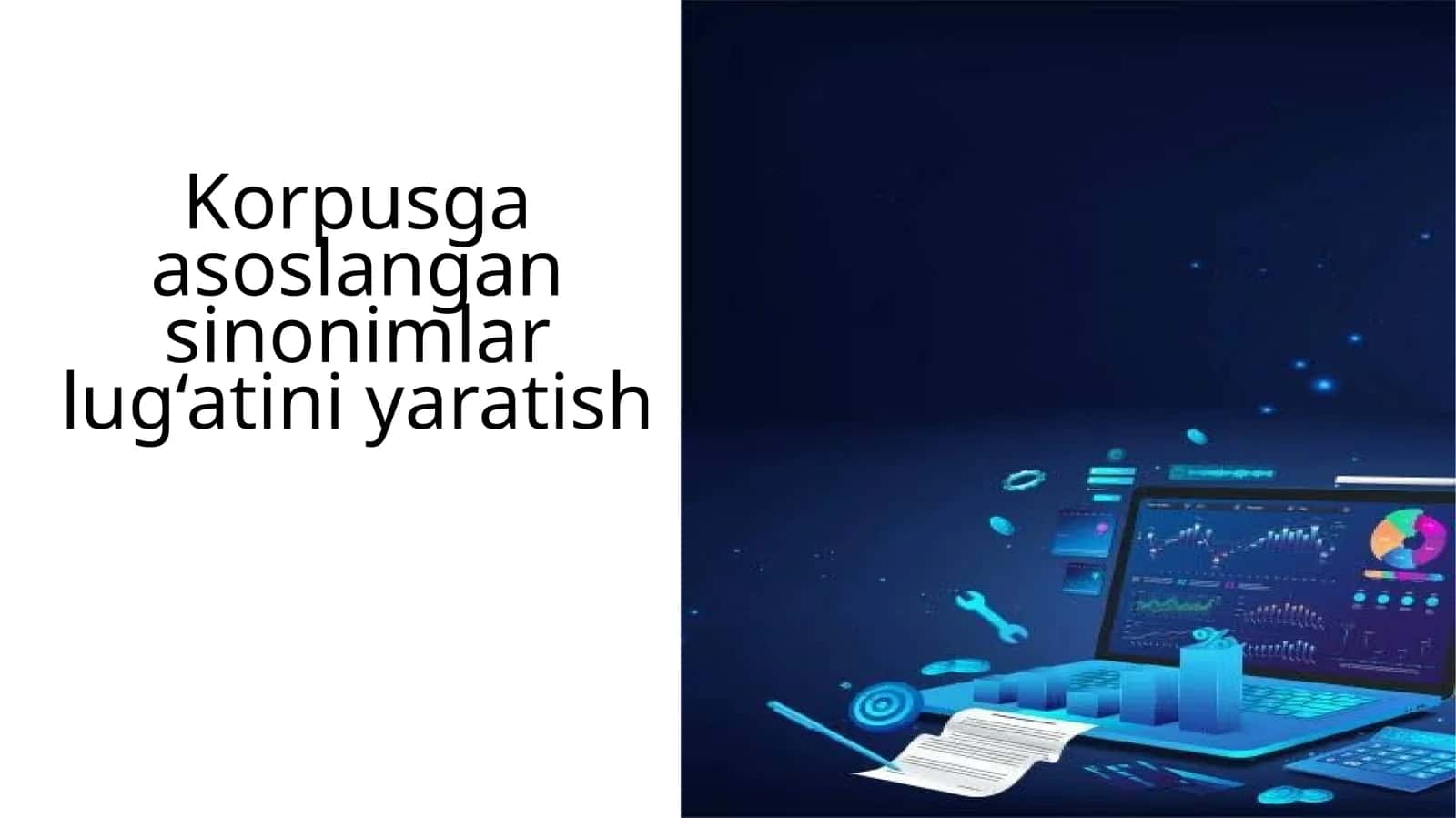 Korpusga asoslangan sinonimlar lug‘atini yaratish