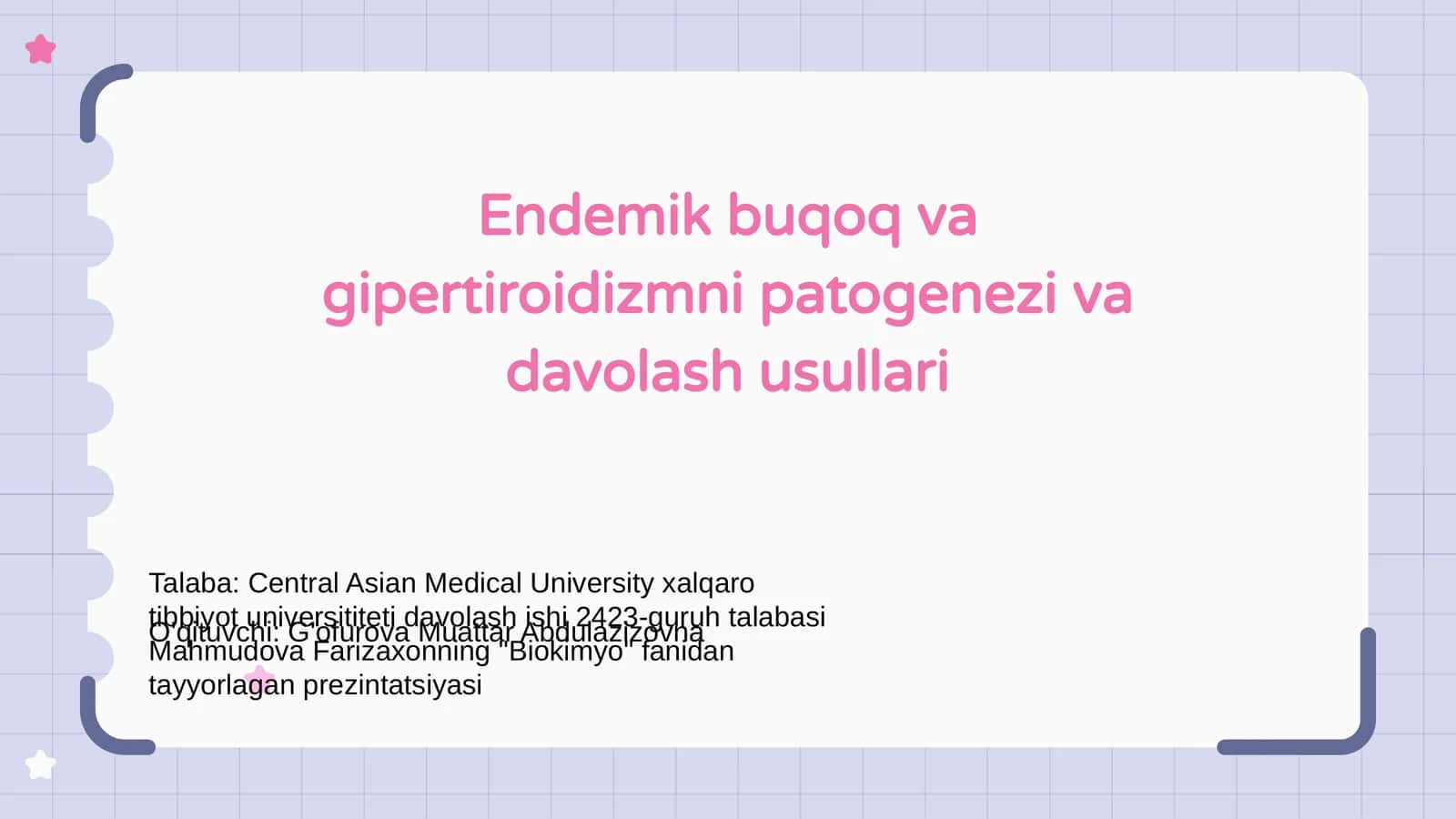 Endemik buqoq va gipertiroidizmni patogenezi va davolash usullari