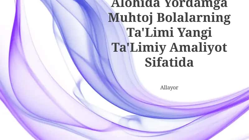 Maxsus ta'lim