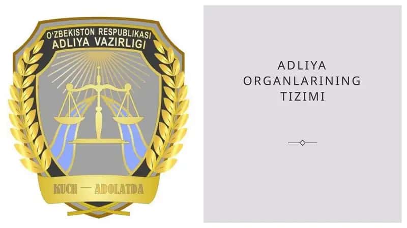 Adliya organlarining tizimi