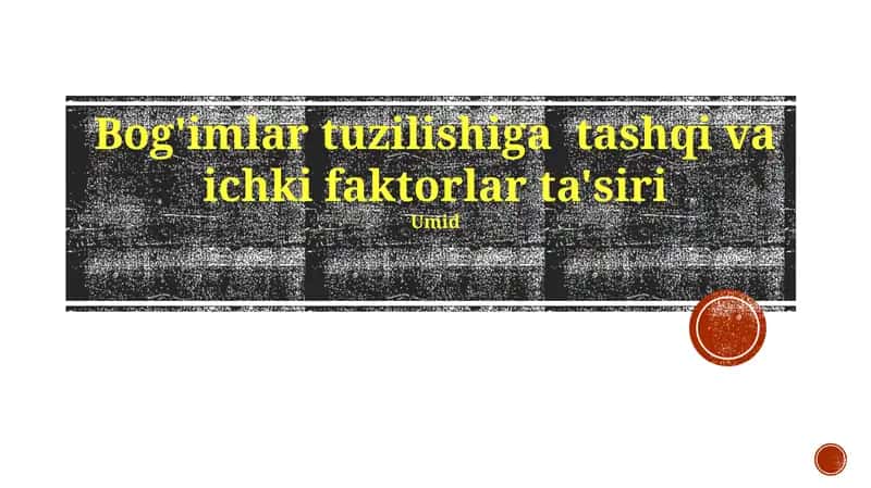 Tuproq tuzilishi va ta'siri