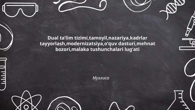 Dual ta’lim tizimi