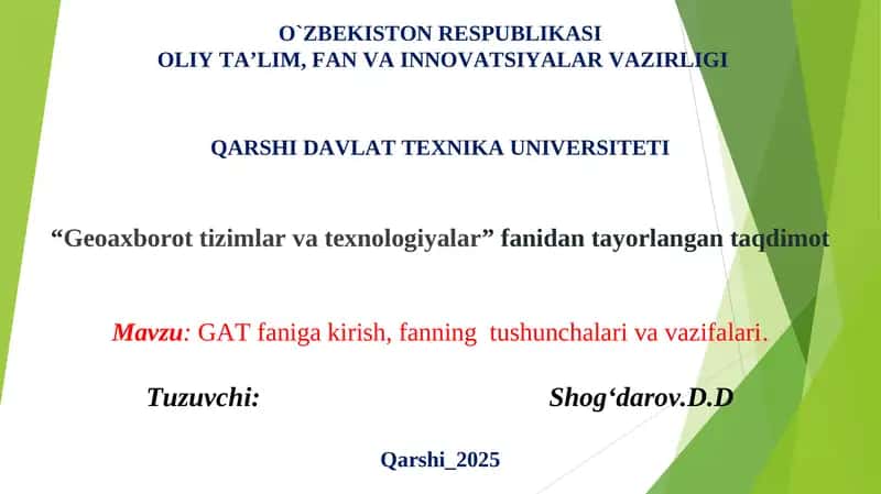 Geoaxborot tizimlari