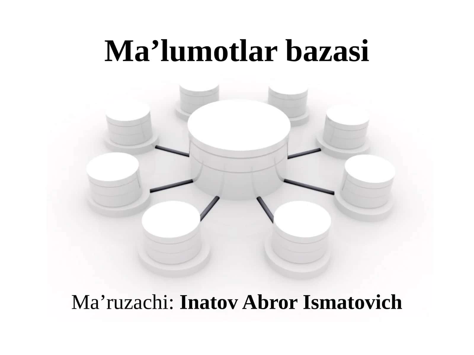 Microsoft Access dasturida formalaryaratish vajadvallarnio‘zarobog‘lash.So‘rovlar vahisobotlar